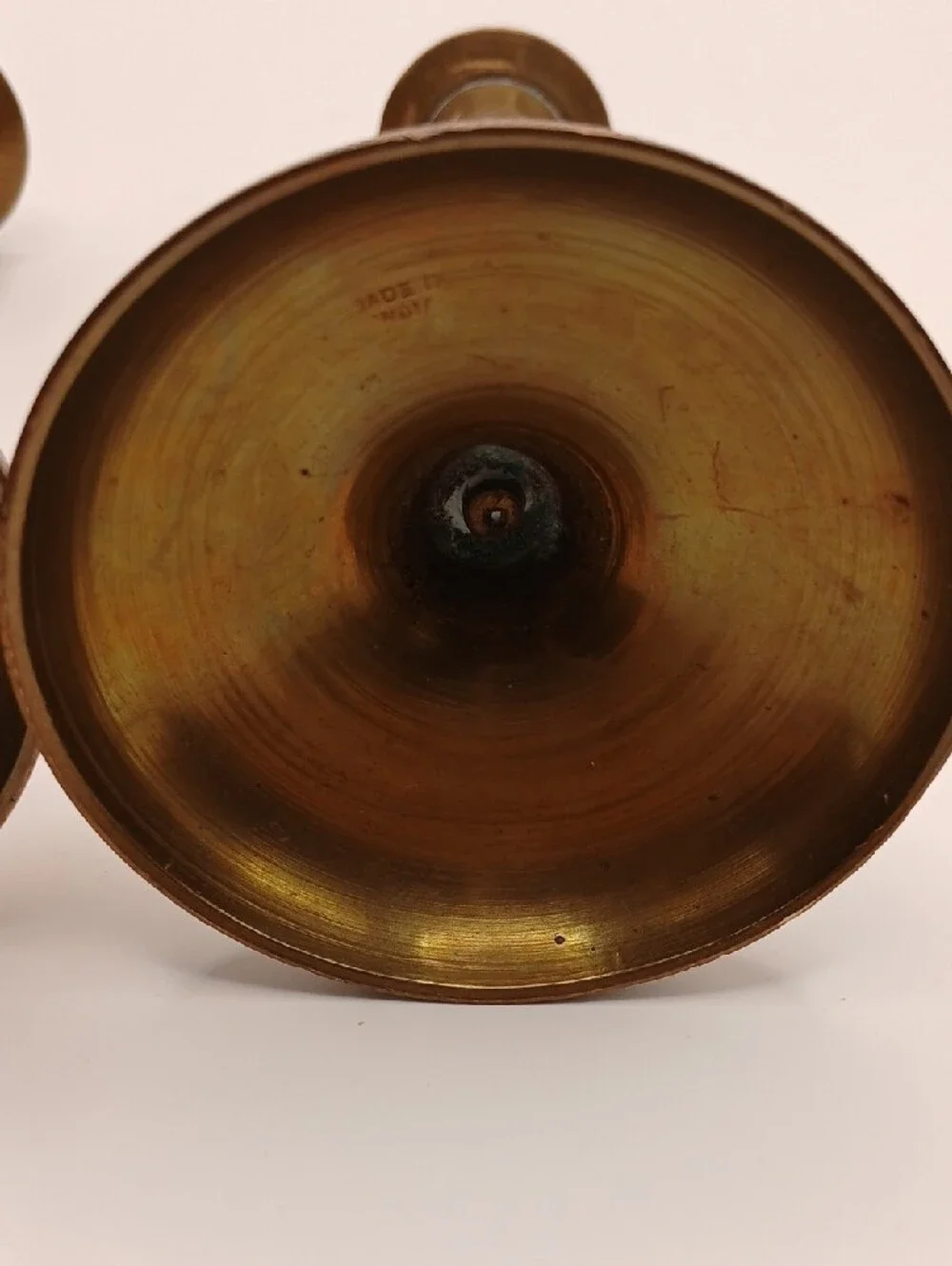 Pair VTG Brass Taper Candle Holders 5